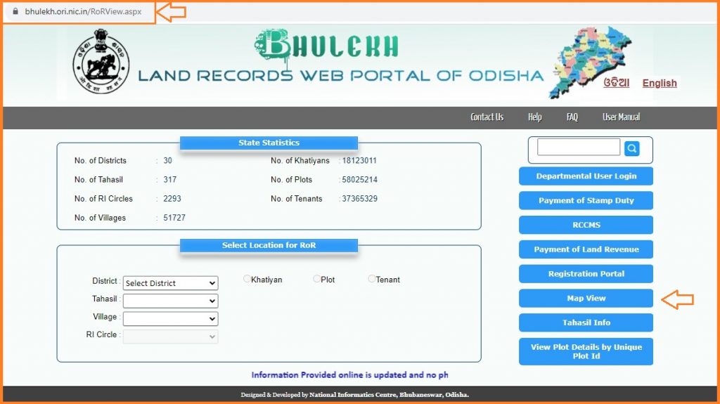 Bhulekh Odisha, Bhu Naksha, Plot Details, Village Map, Land Records